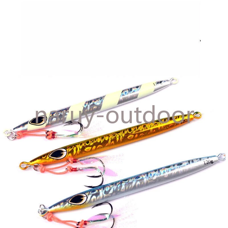 120-250g Speed Falling Fast Sinking Jigs Luminous Metal Long Casting Jig Lure - Bild 2 von 3