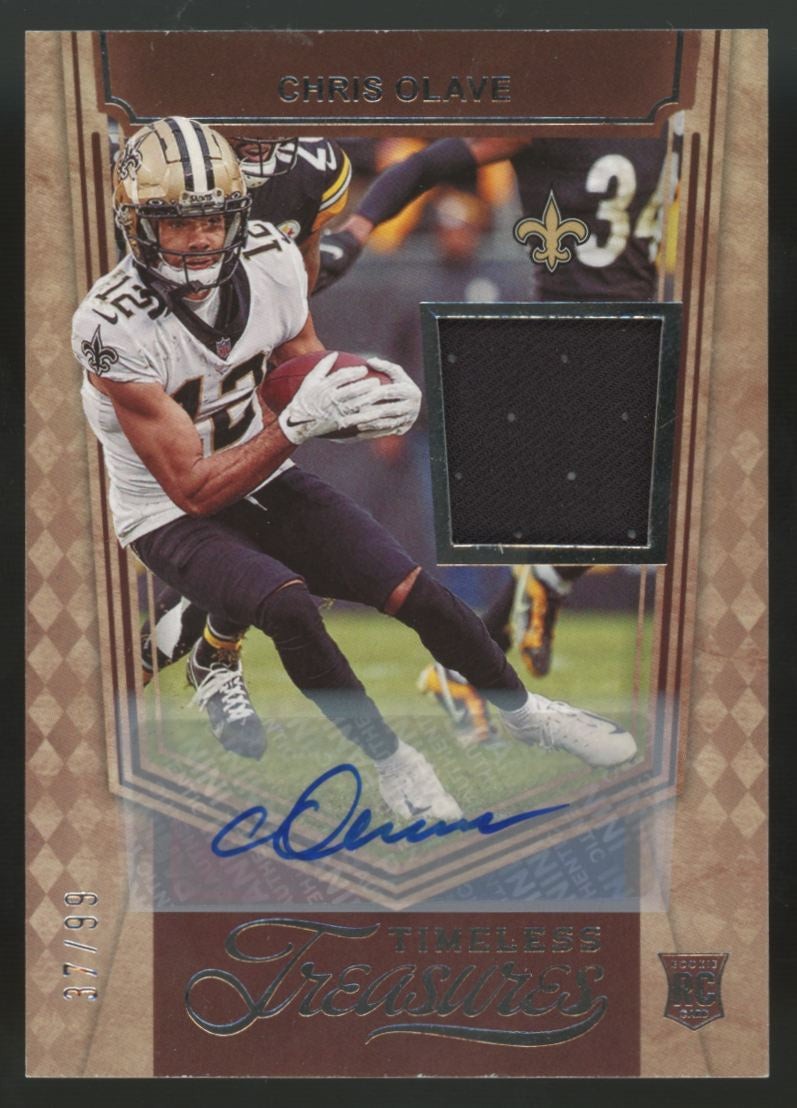2022 Chronicles Chris Olave RC Timeless Treasures Patch Auto RPA /99 #TT-CHO