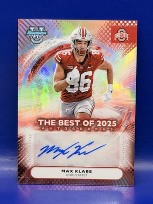 2025 Bowman Best Max Klare The Best of 2025 Auto Refractor The Ohio State #BOAMK