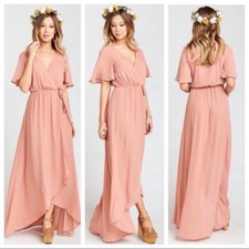 Show Me Your Mumu Sophia Wrap Dress Rustic Mauve XX-Small NWOT