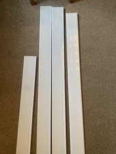 100mm (4 inch) Skirting Board Cover Ogee - Corners & Joints - White PVC