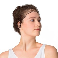 Disposable Nylon Hair Nets Dark Brown Invisible 1440 Count 28 in
