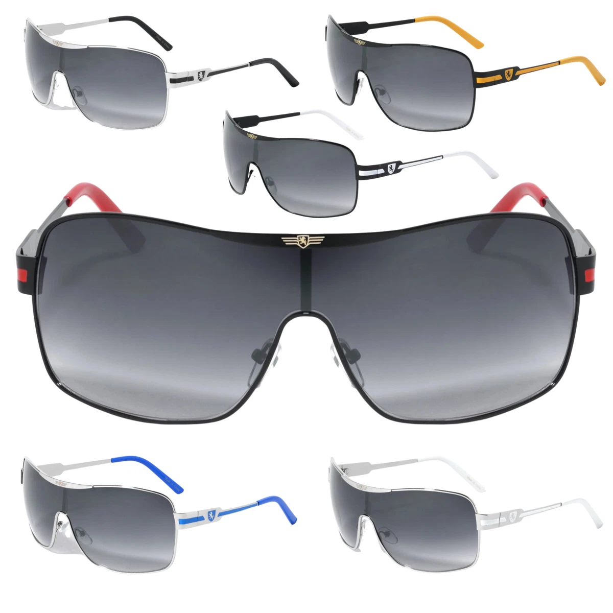 One Piece Lens Sunglasses In Men's Sunglasses for sale | eBay