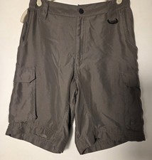Boy Scouts of America Cargo Shorts Relaxed Small Green Polyester Active Outdoor
