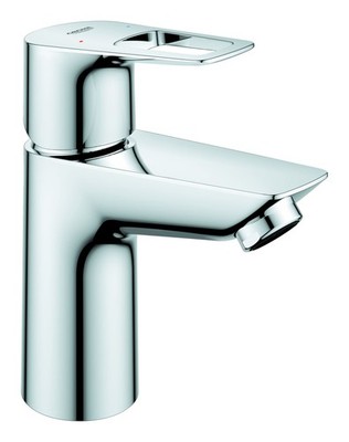 Grohe BauLoop Einhand-Waschtischbatterie LowFlow mit Push-Open-Ablaufgarnitur...
