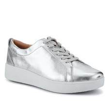 Fit Flop Leather Lace-Up Trainers - Size 4 UK