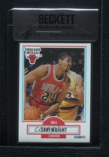 BAS 1990-91 Fleer Bill Cartwright #23 Seal of Authenticity Auto 3c7
