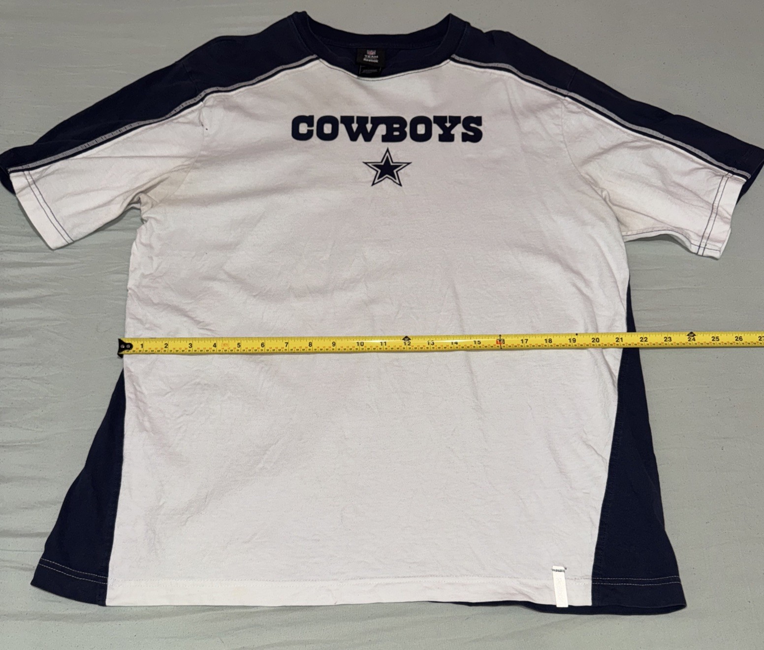 Dallas Cowboys Vintage NFL Team Apparel Reebok T Shirt 100% Cotton Size Large thumbnail 7