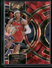 2024 Panini Select WNBA #106 Brittney Sykes Prizms Red Ice