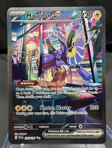 Miraidon ex 244/198 SV01: Scarlet & Violet Base Set SIR Holo Pokemon TCG 2023