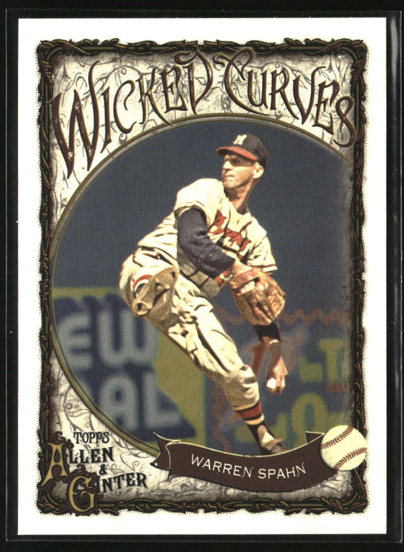 2025 Topps Allen & Ginter Wicked Curves Warren Spahn #WC-22 Braves