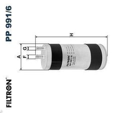 Kraftstofffilter FILTRON PP 991/6 PORSCHE PANAMERA (971) 4 2016-2023