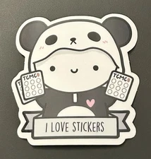 NEW The Coffee Monsterz Co. “I Love Stickers” Onezie Emoti Sticker TCMC