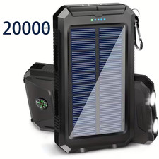 NEW   Super Large Capacity USB Portable Charger Solar Power Bank for Cell Phone