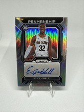 2022-23 Panini Prizm- Rookie Penmanship E.J. Liddell #RP-EJN Silver Prizm AU, RC