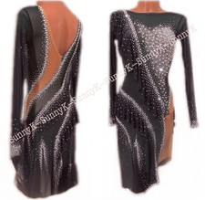 jz Handmade Women Samba Ballroom Swing Salsa Rumba Latin Dance Dress RHYTHM