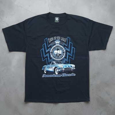 Vintage King Of The Road American Classic Cars Tshirt XL Black Exit 26 NWOT Dice