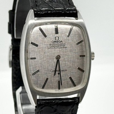 OMEGA Uhr Constellation Chronometer C-Line Silber Automatik Herren Selten Fun...
