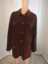 Vintage Velvety CabinCore Cottage Brown.Oversized Top Jacket Women's Small DP16