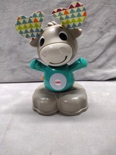 Fisher Price Linkimals Musical Moose / 7" inch / 2018 / Tested  Works.   B8