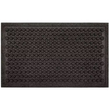 Dots Grey Charcoal 24 In. X 36 In. Recycled Rubber Indoor/Outdoor Impressions Do