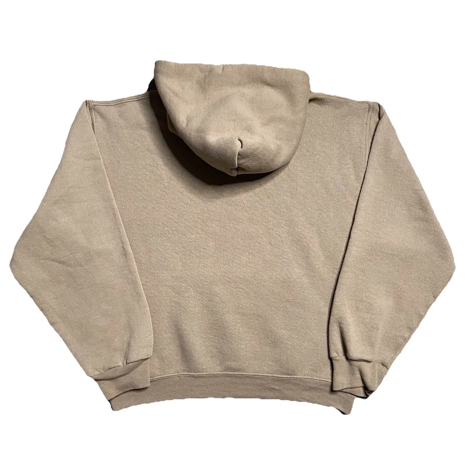 Vintage Blank Russell Athletic Hoodie Tan Mens Small - Image 2 of 4