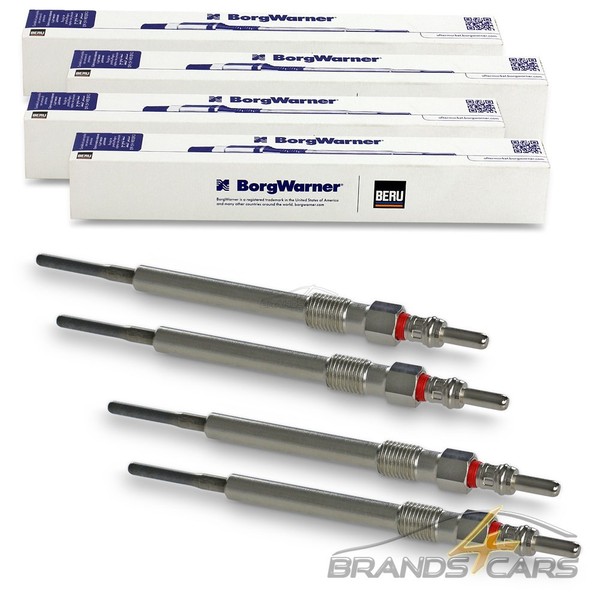 4X Beru GlÜHkerze FÜR Alfa Mito Fiat 500 Punto Opel Astra J Corsa D 1.3 Cdti-image