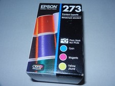 new genuine OEM Epson 273 photo color Ink Cartridges set exp 06/26 black CMY blk