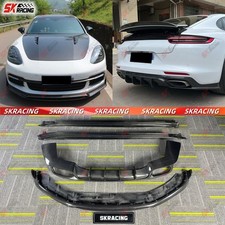 Front Rear Bumper Lip Side Skirts Carbon Body Kits Fits Porsche Panamera 971 17