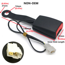 Front Safety Seat Belt Buckle Plug Connector Warning Cable Camlock For Toyota