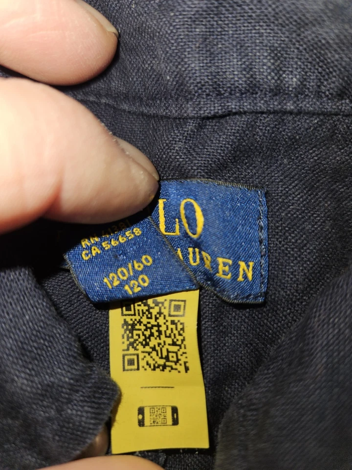 Polo Ralph Lauren Long Sleeve Shirts Size 6. Boys. Button Down Collared Lot of 2 - Image 3 of 4