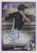 2017 Bowman Chrome Prospect Purple Refractor 82/250 Jameson Fisher Auto 6ns