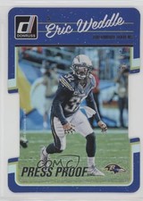 2016 Donruss Press Proof Silver Die-Cut 37/75 Eric Weddle #21 yj7