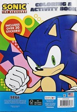 Sonic the Hedgehog Coloring and Activity Book with Stickers New
