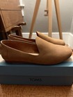 TOMS Darcy Women’s Tan Oiled Nubuck Slip-On Loafer Flats Almond Toe US 6 EU 36.5 — photo 1