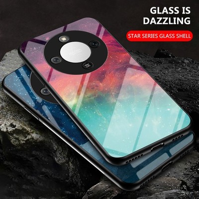 For Honor Magic8 Lite, Luxury Hybrid Armor Space Glass Shell Back Case Cover