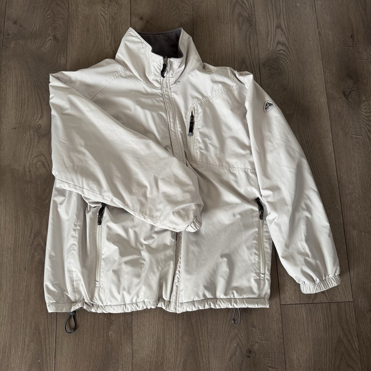 00s y2k NIKE acg ジャケット ipod テック ホワイト Nike ACG Reversible Fleece Jacket XL Cream Color | eBay