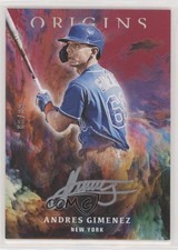 2021 Chronicles Origins Signatures Red Silver Ink 80/99 Andres Gimenez Auto 8k4
