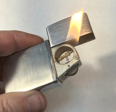 Vintage Nimrod Lighter Continental USA Pat 2482265 Pocket Cigarette Lighter VGC