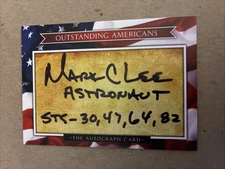 MARK C. LEE U.S. ASTRONAUT AUTHENTIC HAND SIGNED AUTOGRAPH CARD