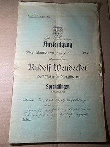 German 1901 & 1925 Property/Mortgage Deeds – Stern, Pieroth, Glöckner, Jöblich