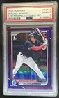 2024 Bowman Walker Jenkins Chrome Purple Refractor 1st #/250 Twins PSA 10