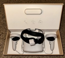 Oculus Quest 2 Virtual Reality Headset 128GB White Includes Controllers and Box