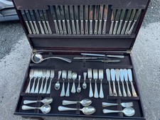 LARGE SHEFFIELD EPNS A1 CUTLERY SET… 128 PIECES…NO CASE…