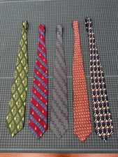 5 mens silk neckties: 3 Nautica, 2 Jerry Garcia. used, good condition