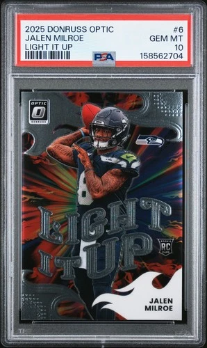 2025 Donruss Optic Jalen Milroe Base (PSA 10)