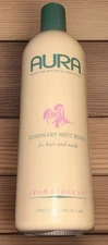 Aura Rosemary Mint Rinse/Conditioner For Hair and Scalp-16 Oz-New/DC/Read