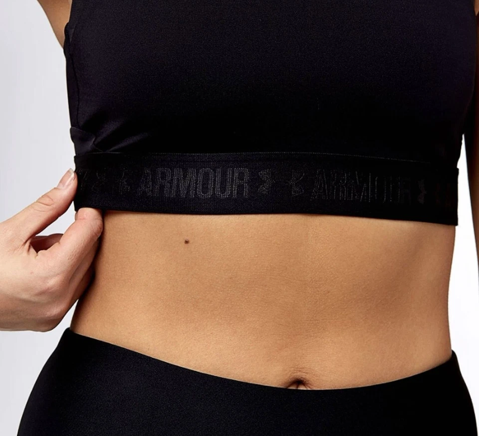 Sujetador deportivo Under Armour para mujer pequeño con tiras malla espalda atlético gimnasio entrenamiento Foto 4 de 4
