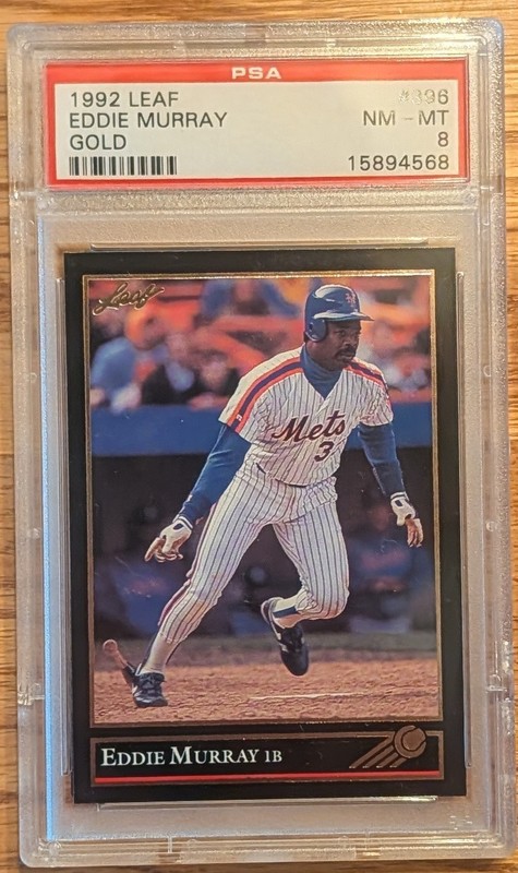 1992 Leaf #396 Eddie Murray PSA 8