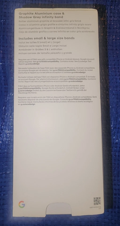 Fitbit  Sense 2 Advanced Health Smartwatch - LUNAR BLACK / PLATINUM FB521SRWT-US - Image 4 of 4